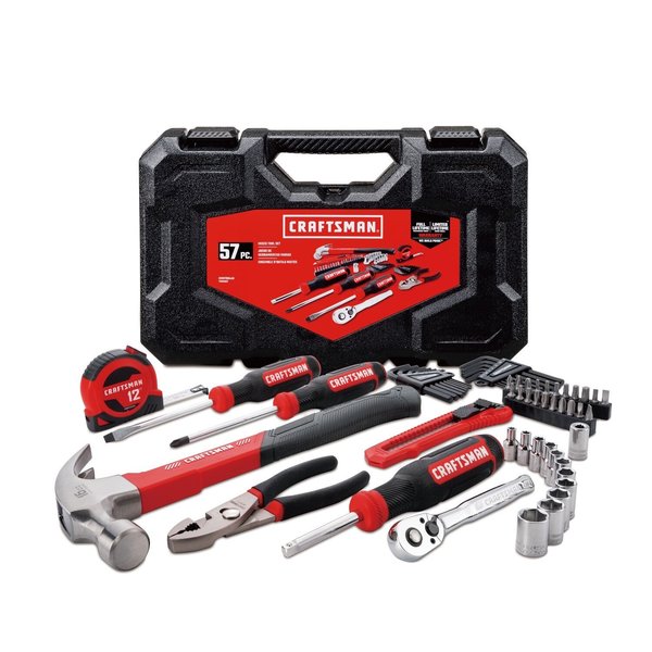 CRAFTSMAN Home Tool Kit / Mechanics Tools Kit, 57-Piece (CMMT99446)