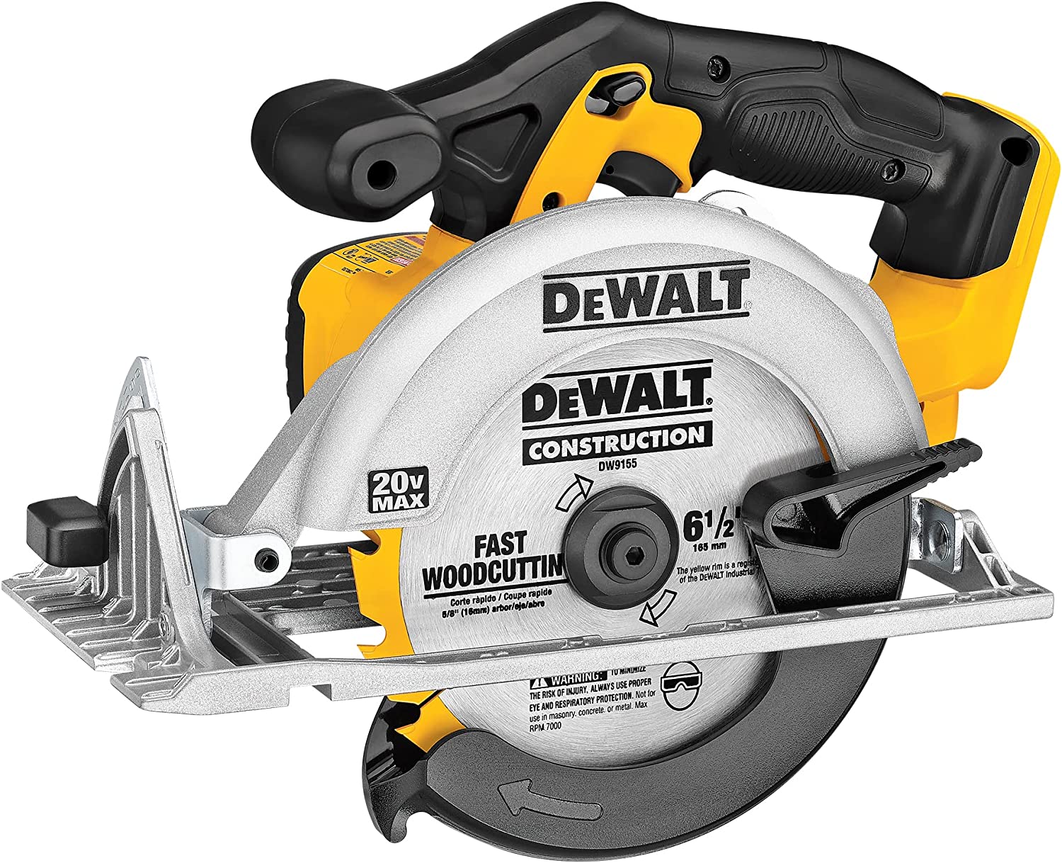 DEWALT 6-1/2-Inch 20V MAX Circular Saw (DCS391B) 