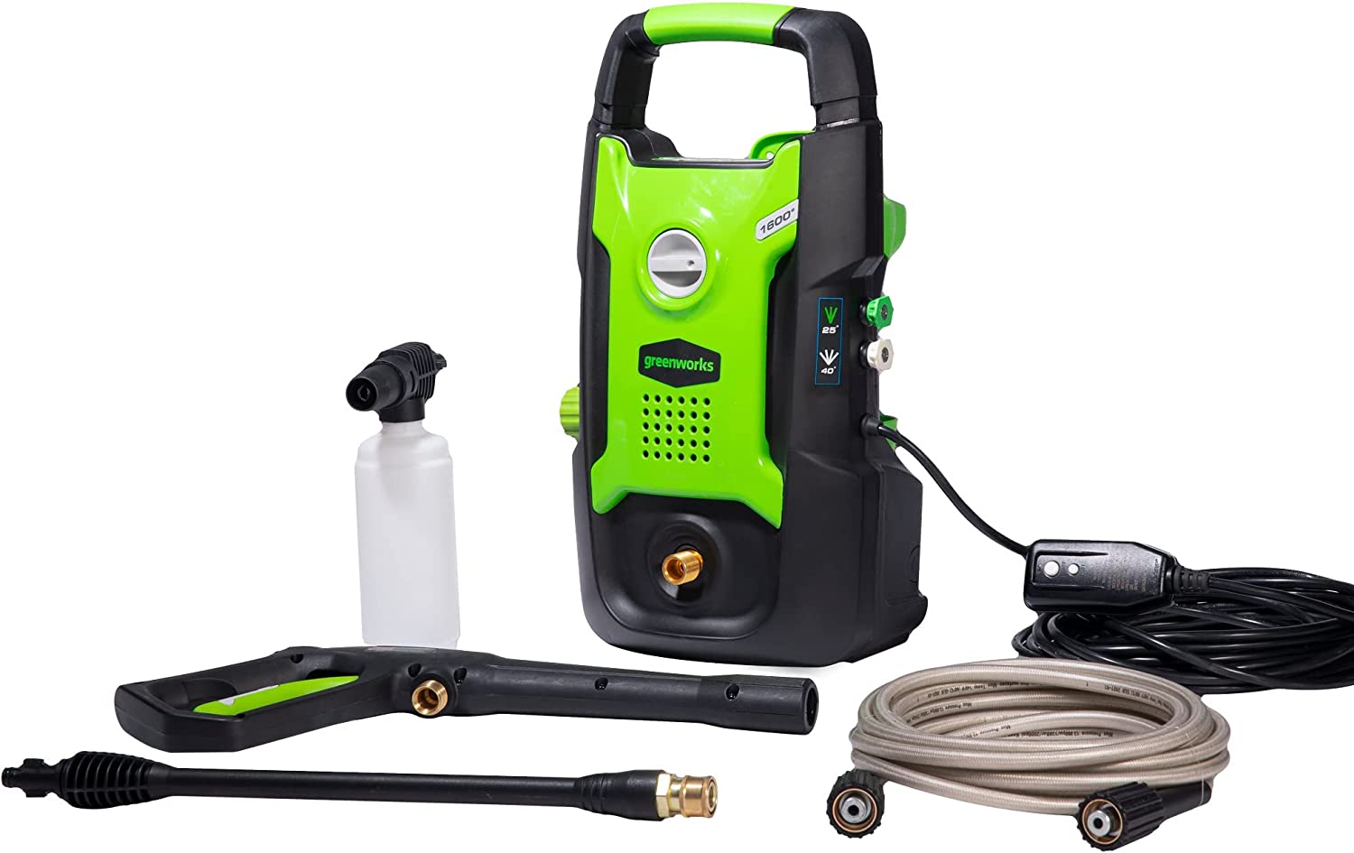 Greenworks 1600 PSI 1.2 GPM Pressure Washer (Upright Hand-Carry) PWMA Certified