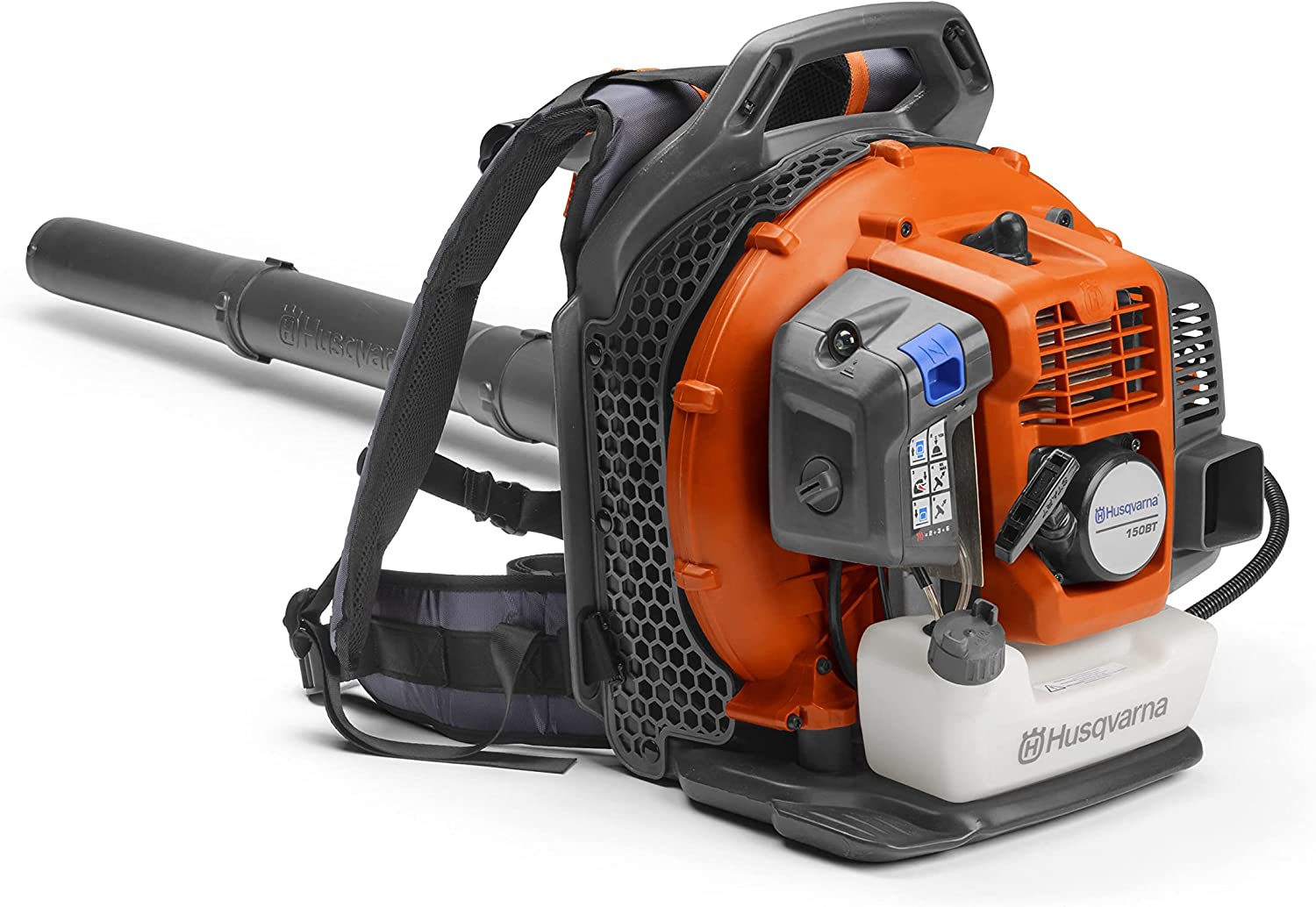 Husqvarna 150BT Gas Leaf Blower, 51-cc 2.16-HP 2-Cycle Backpack Leaf Blower