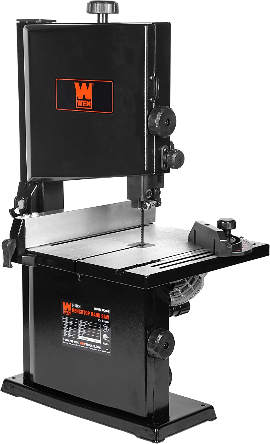 WEN BA3959 2.5-Amp 9-Inch Benchtop Band Saw